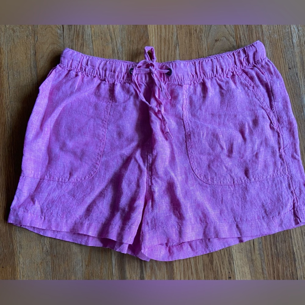 C and C California 100% Linen shorts